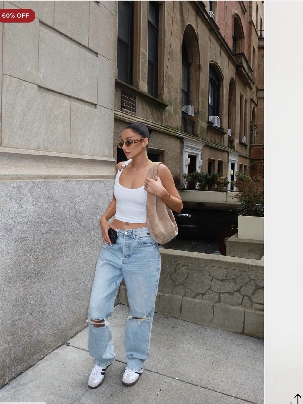 Fashion Nova Light Wash Distressed Straight Jeans
